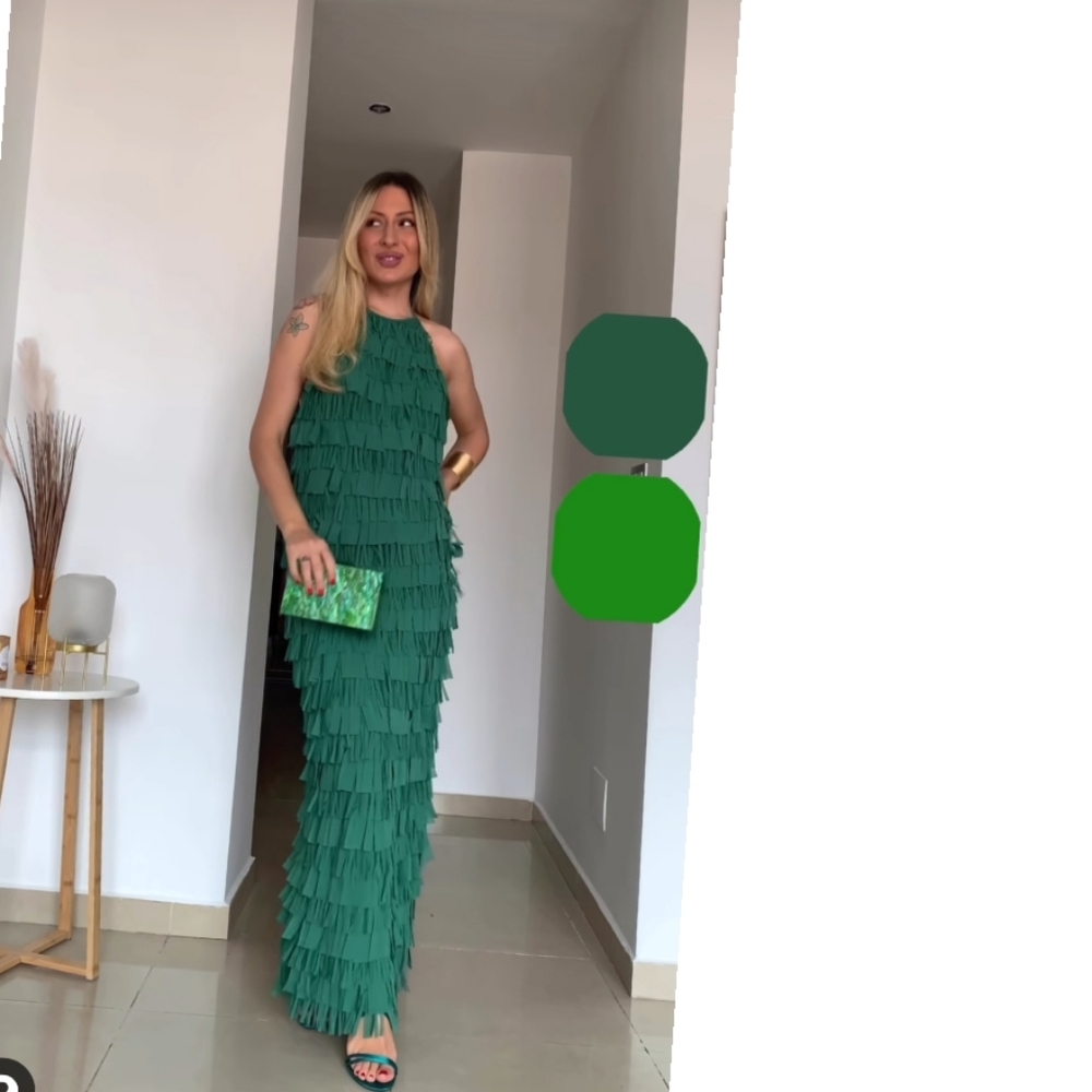 Zara Halter dress with fringe - Picture 11 of 11